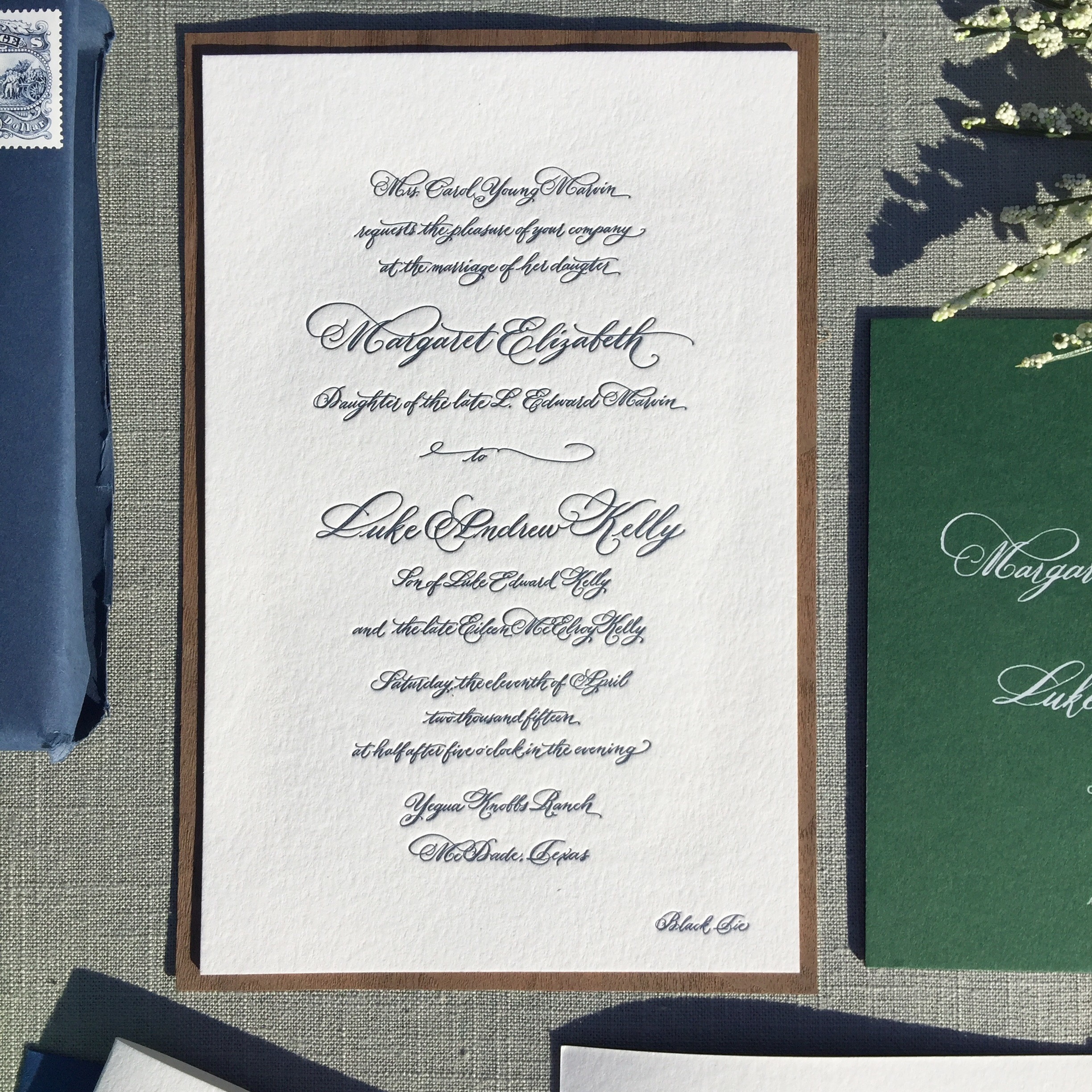 austin wedding calligrapher