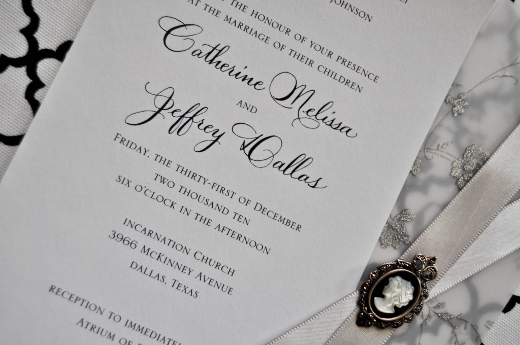 dallas calligrapher invitations