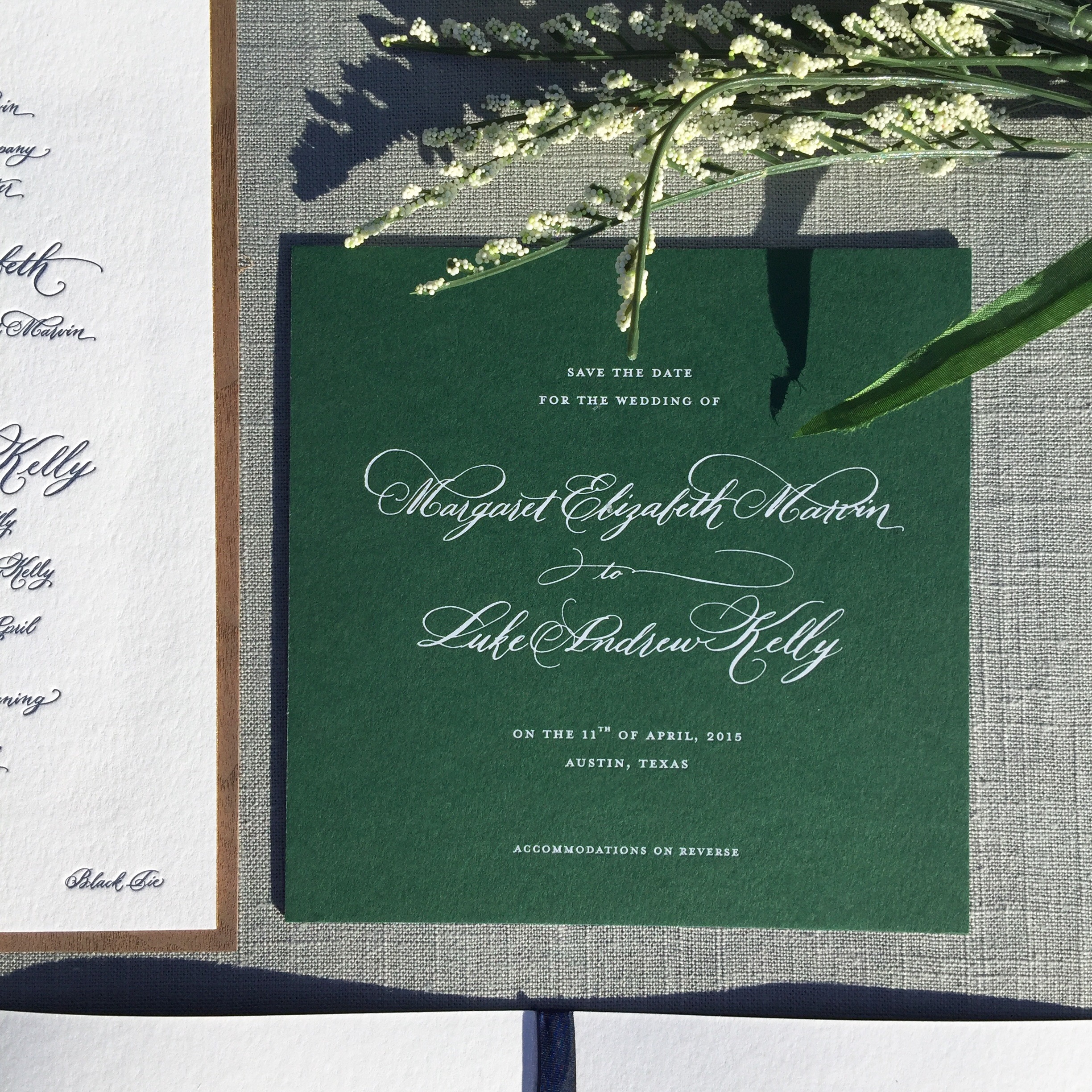 austin wedding calligrapher