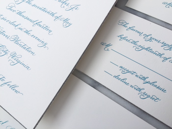 virginia luxury wedding calligrapher