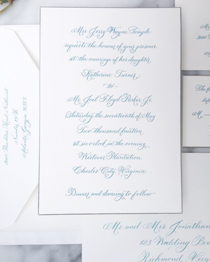 luxury wedding calligrapher