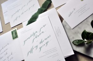 affordable wedding calligraphy invitations