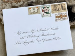 traditional wedding envelope addressing
